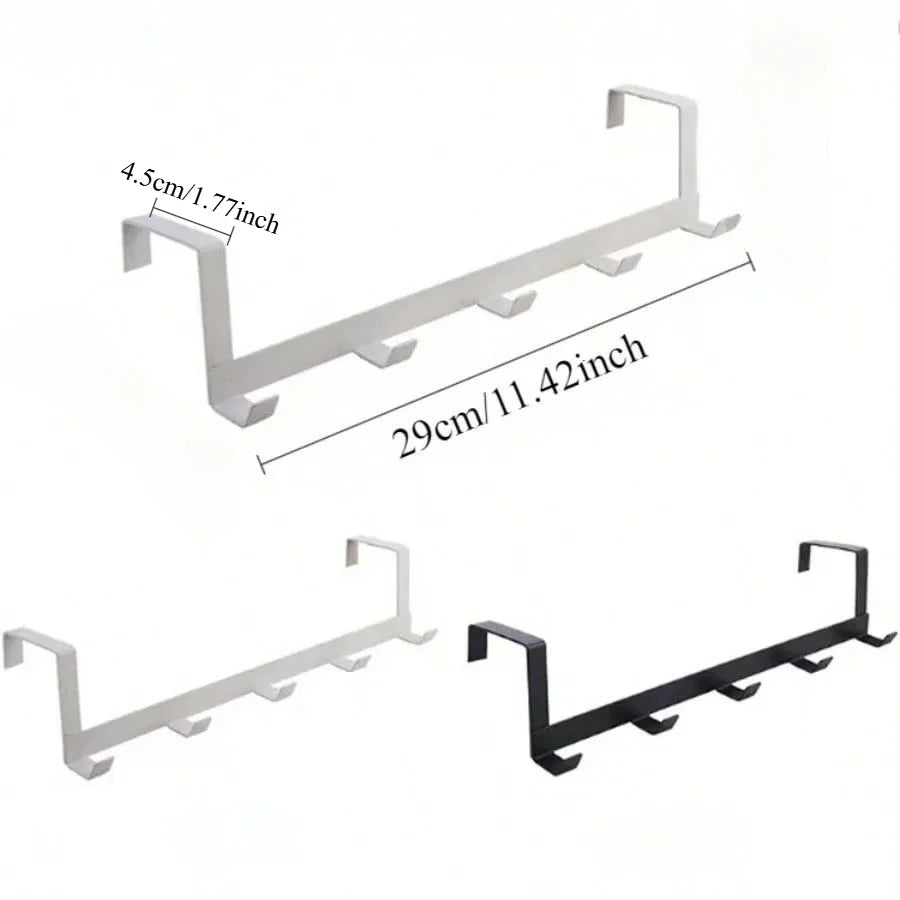 Over-the-Door 5-Hook Coat & Hat Rack