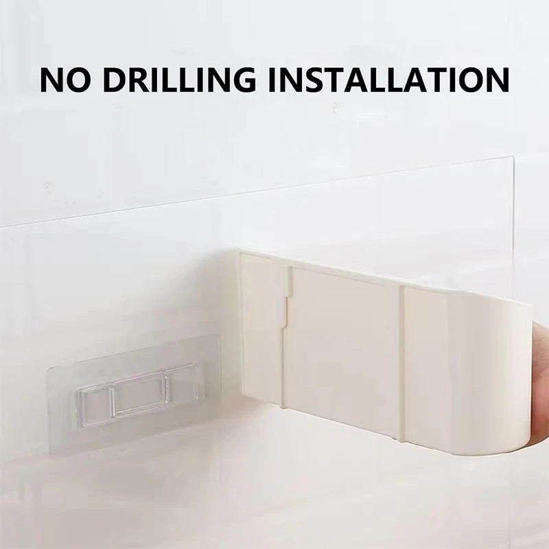 Wall-Mounted Adhesive Cabinet Storage Rack – Under Sink Bathroom Organizer
