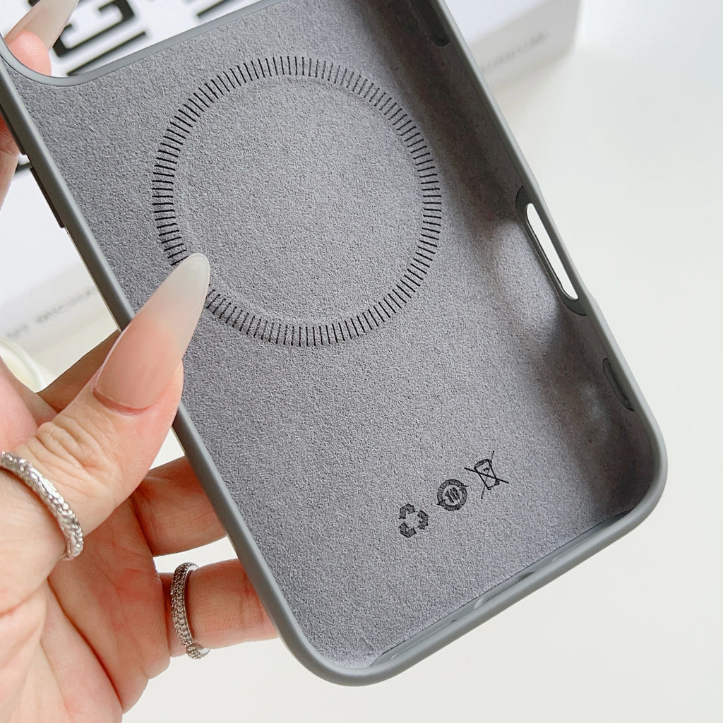 Liquid Silicone MagSafe Magnetic Phone Case