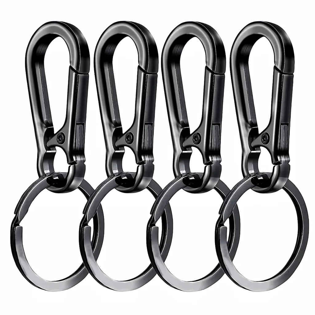 Metal Carabiner Key Ring Set