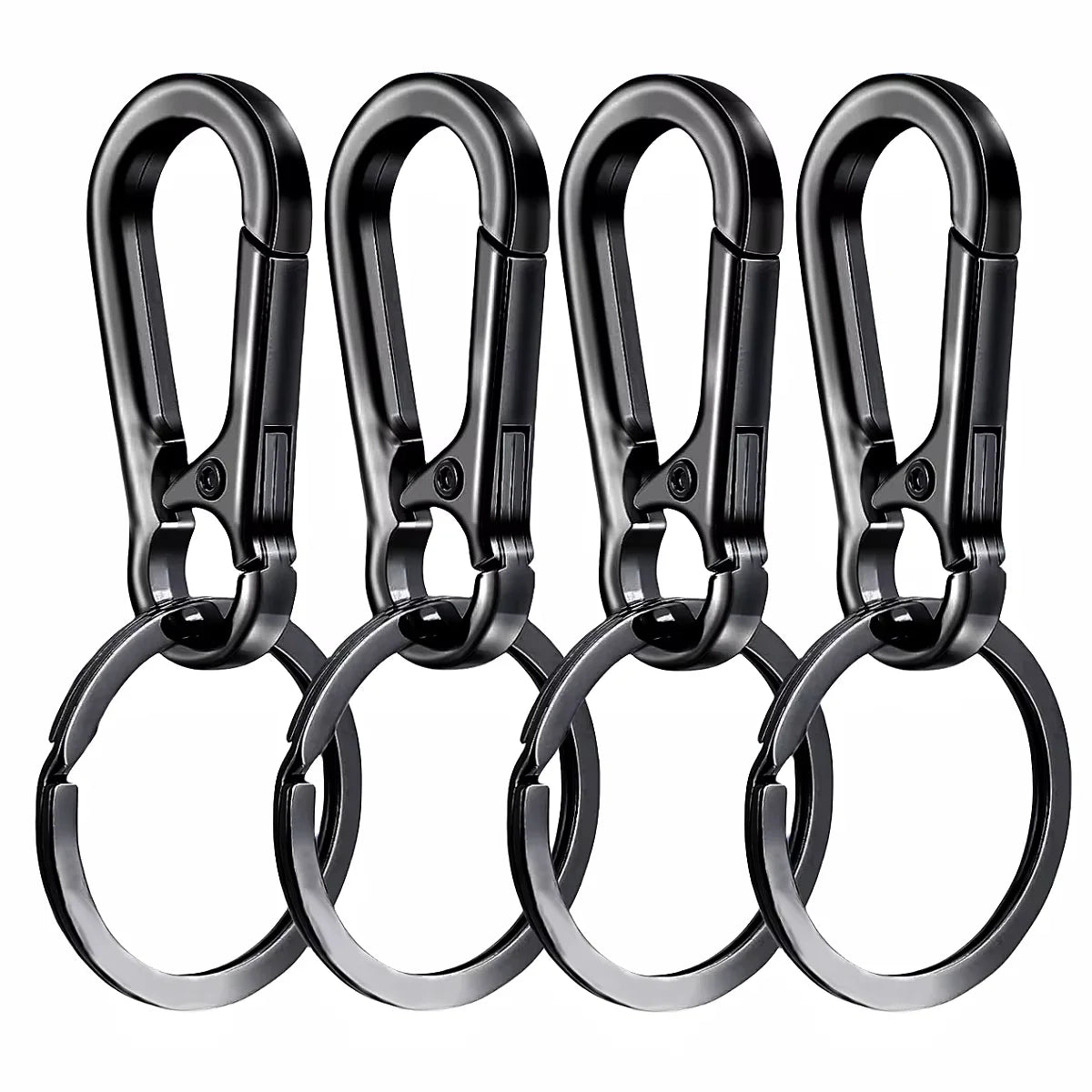 Metal Carabiner Key Ring Set