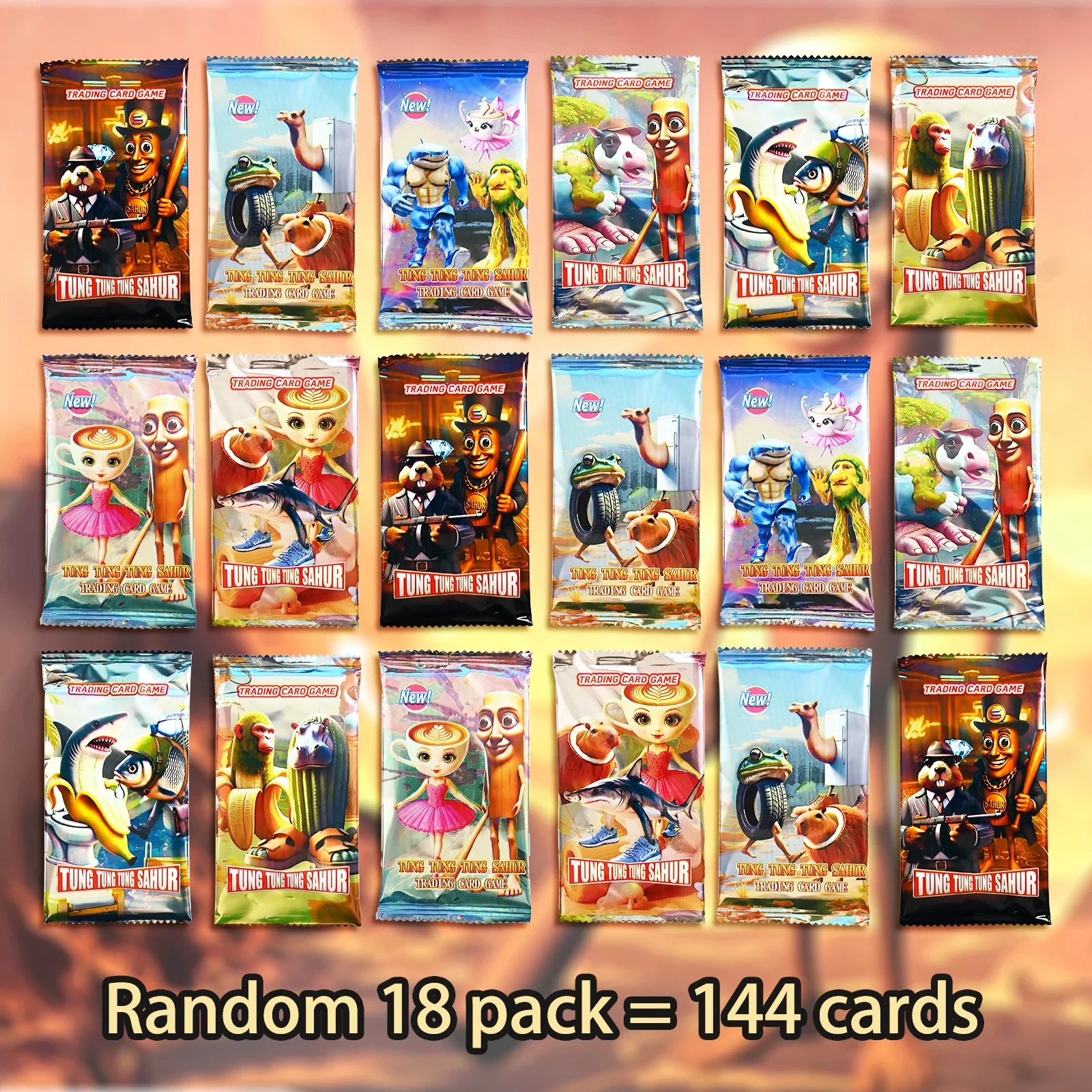 Italian Brainrot Collection Cards Trading Cards Game Card Battle Carte Toystung Sahur Tralalero Tralala For Fans Children Gift