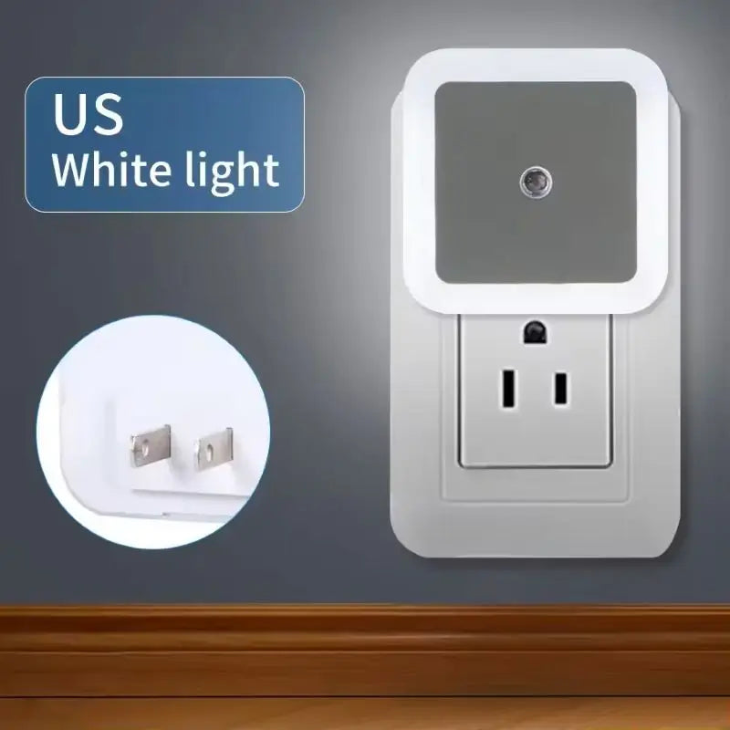 Plug in Night Light Intelligent Sensor Sunrise To Sunset Sensor LED Light Suitable for Kitchen Bathroom Bedroom Corridor