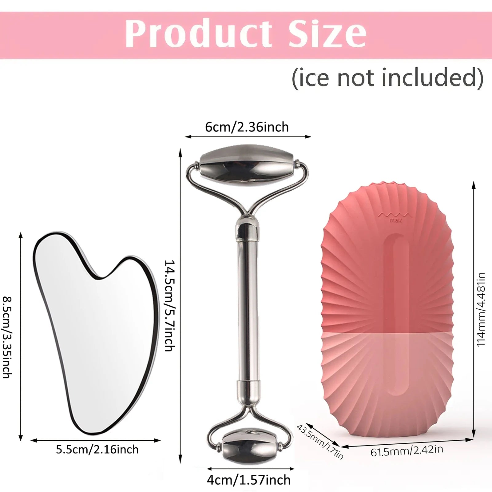 Ice Face Roller Skincare Set