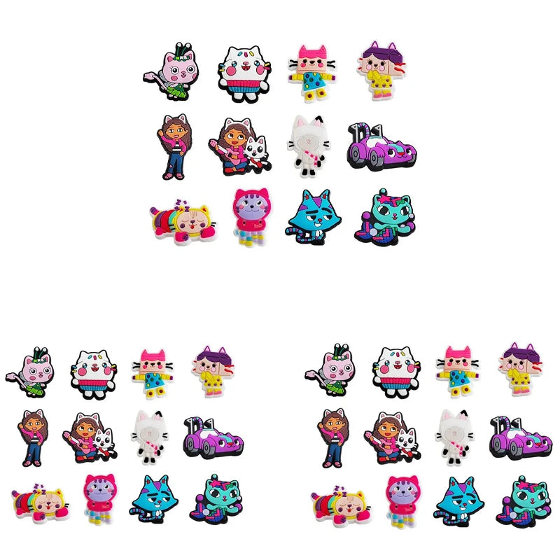 Cartoon Shoe Charms Decoration Set (12-Pack)