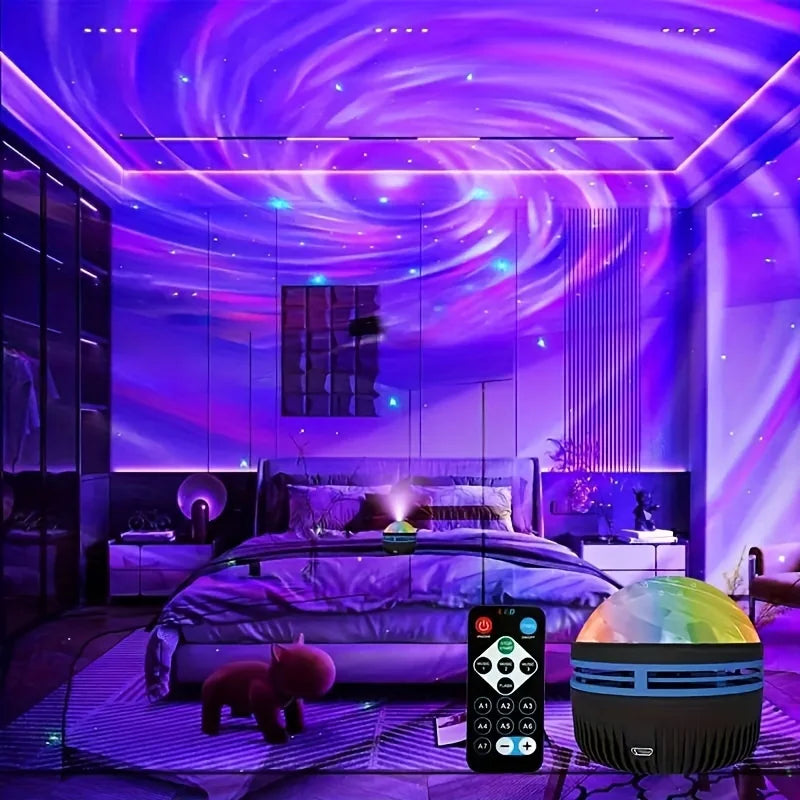 Remote Control LED Galaxy Projector Night Light