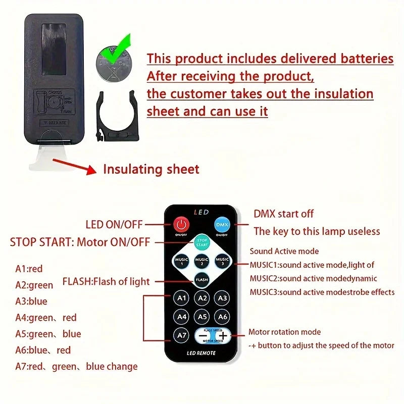 Remote Control LED Galaxy Projector Night Light