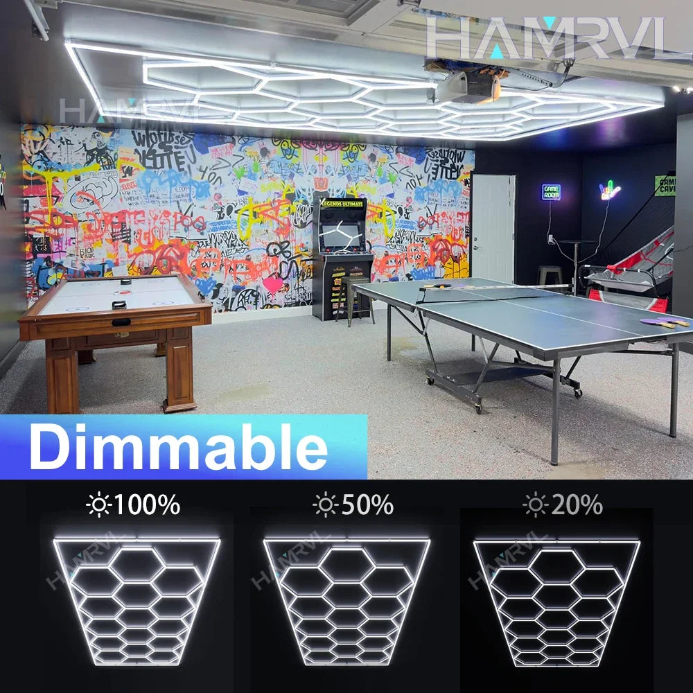 Dimmable Hexagonal LED Garage Light