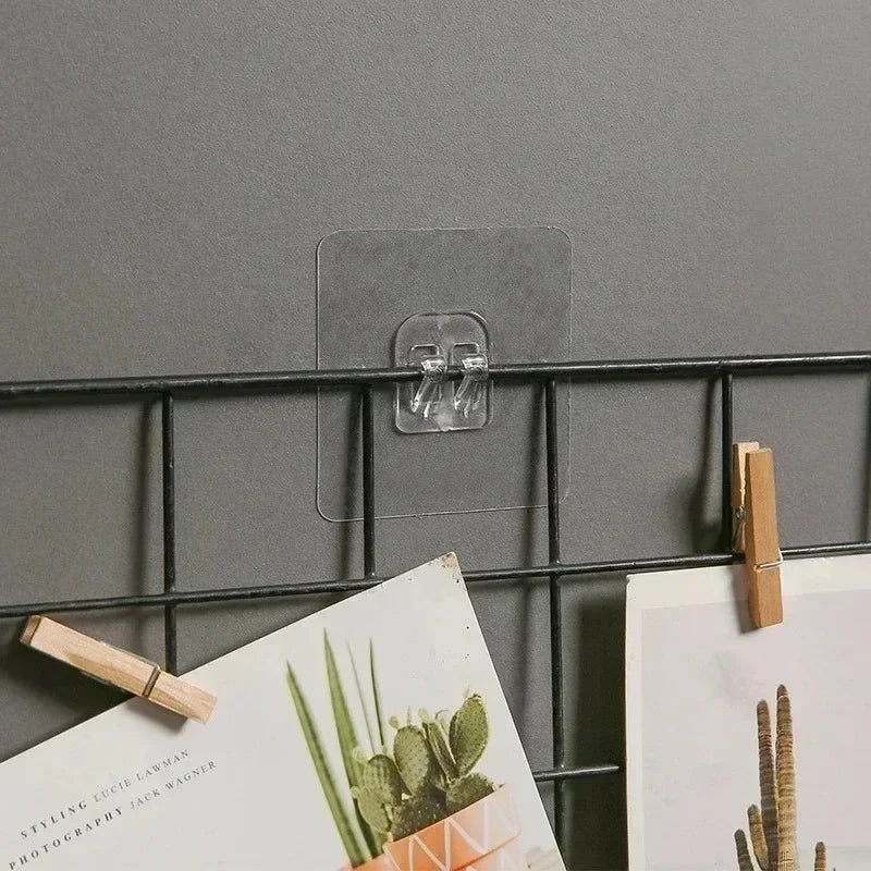 Transparent Self-Adhesive Wall Hooks (Multi-Pack)