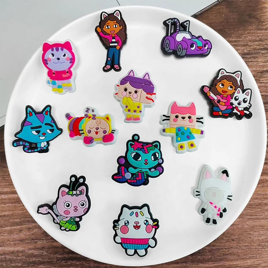 Cartoon Shoe Charms Decoration Set (12-Pack)
