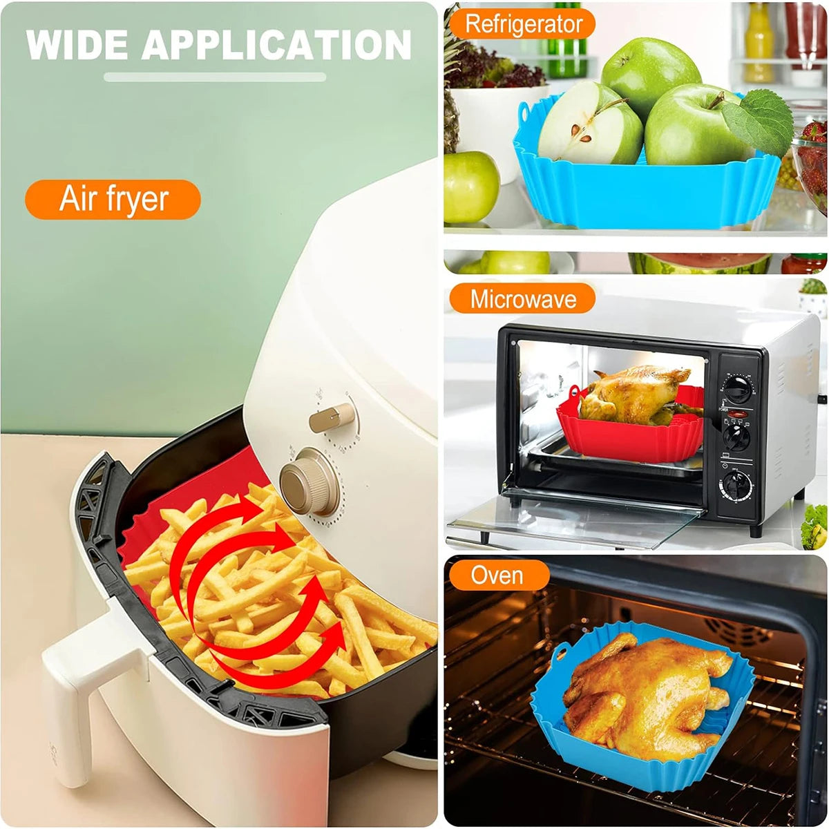 Silicone Air Fryer Liner Basket