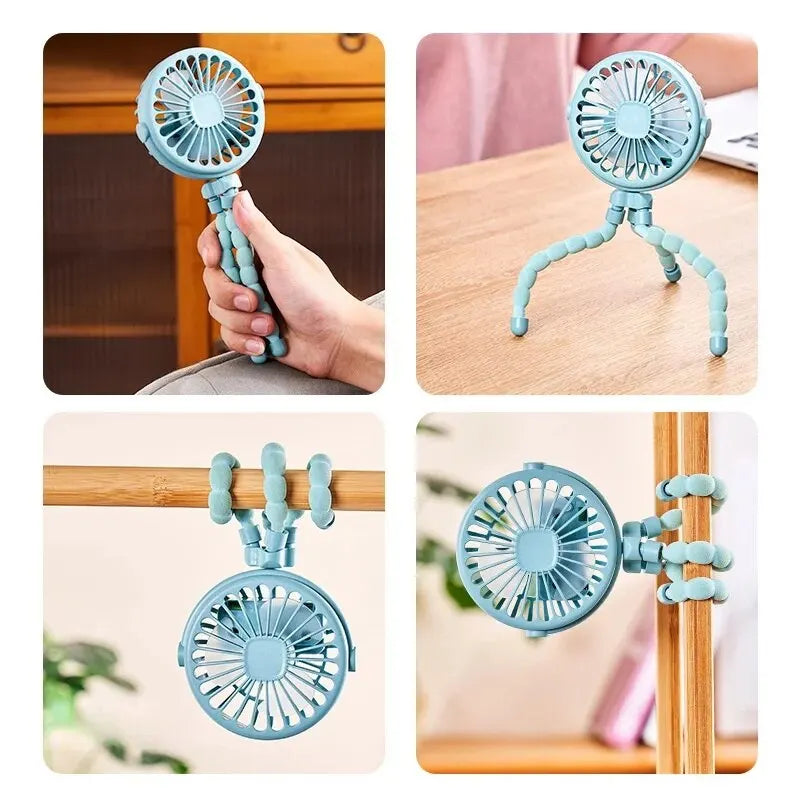 Portable Multi-Function USB Desk Fan