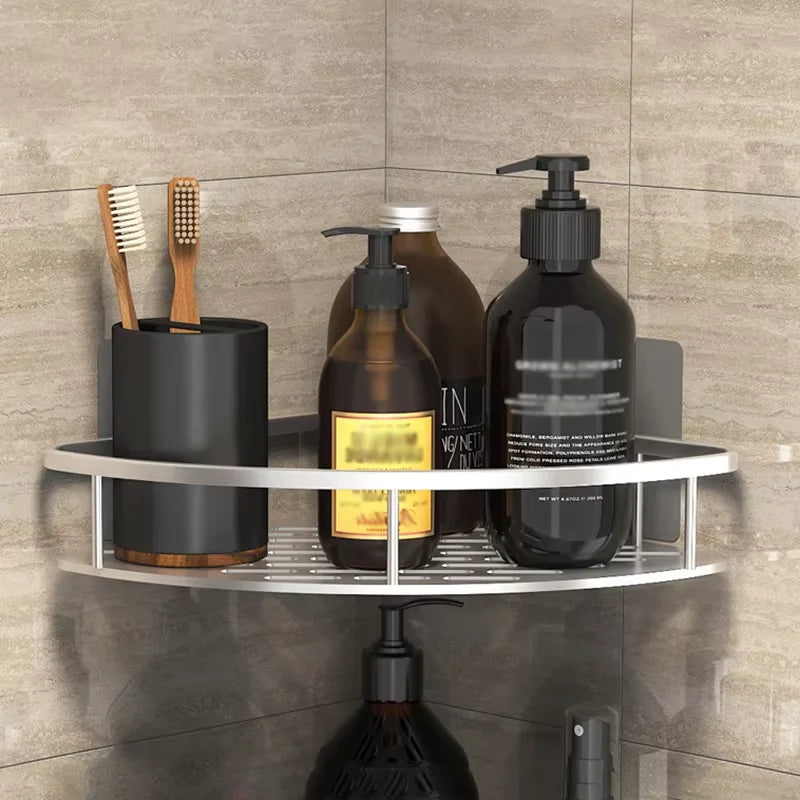 Drill-Free Bathroom Shower Shelf