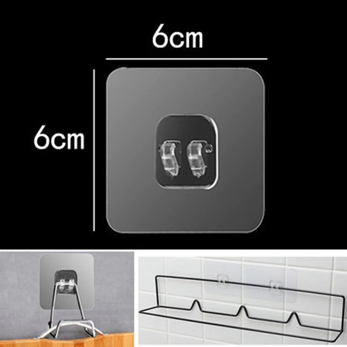Transparent Self-Adhesive Wall Hooks (Multi-Pack)