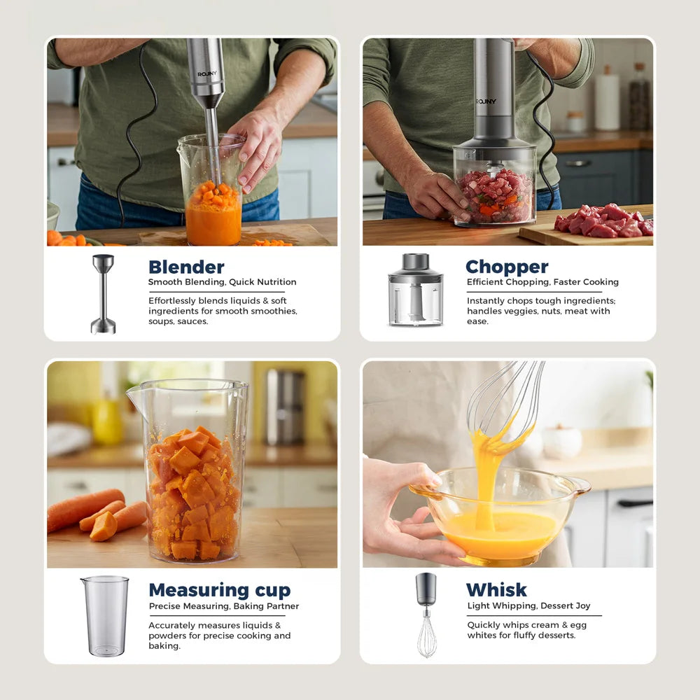 4-in-1 Immersion Blender Set