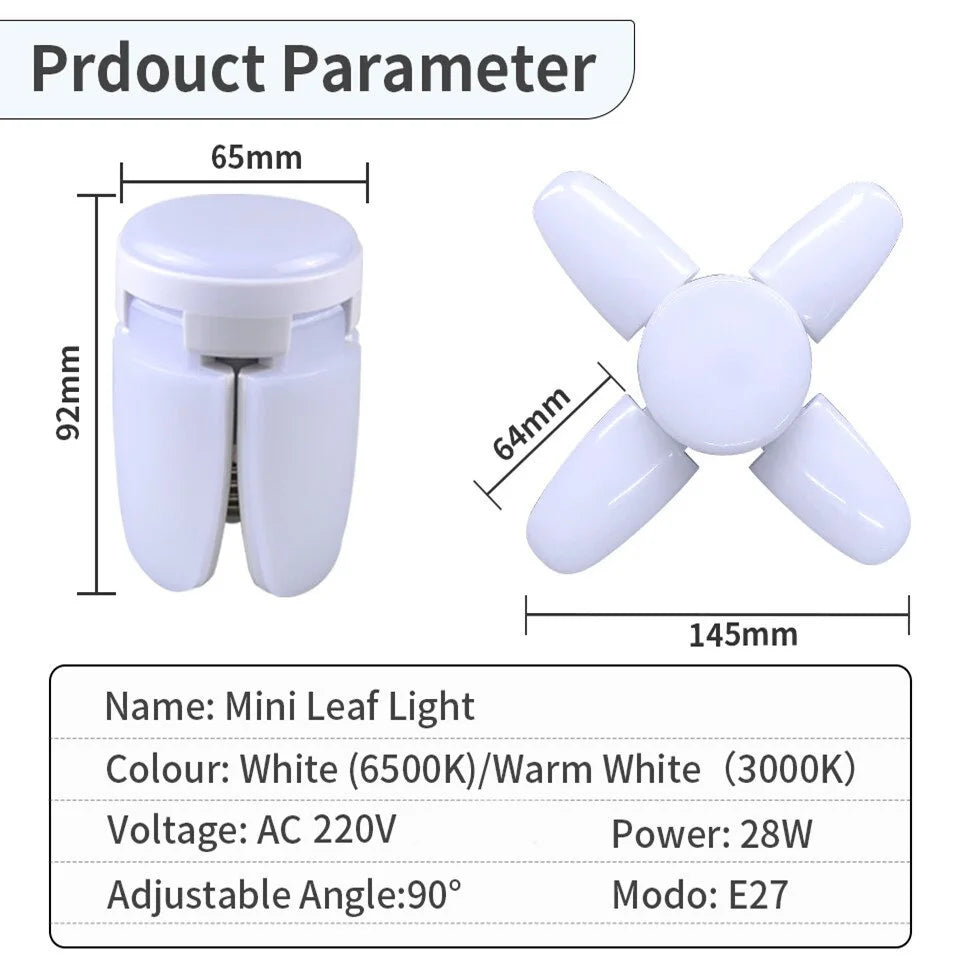 Foldable Fan LED Bulb