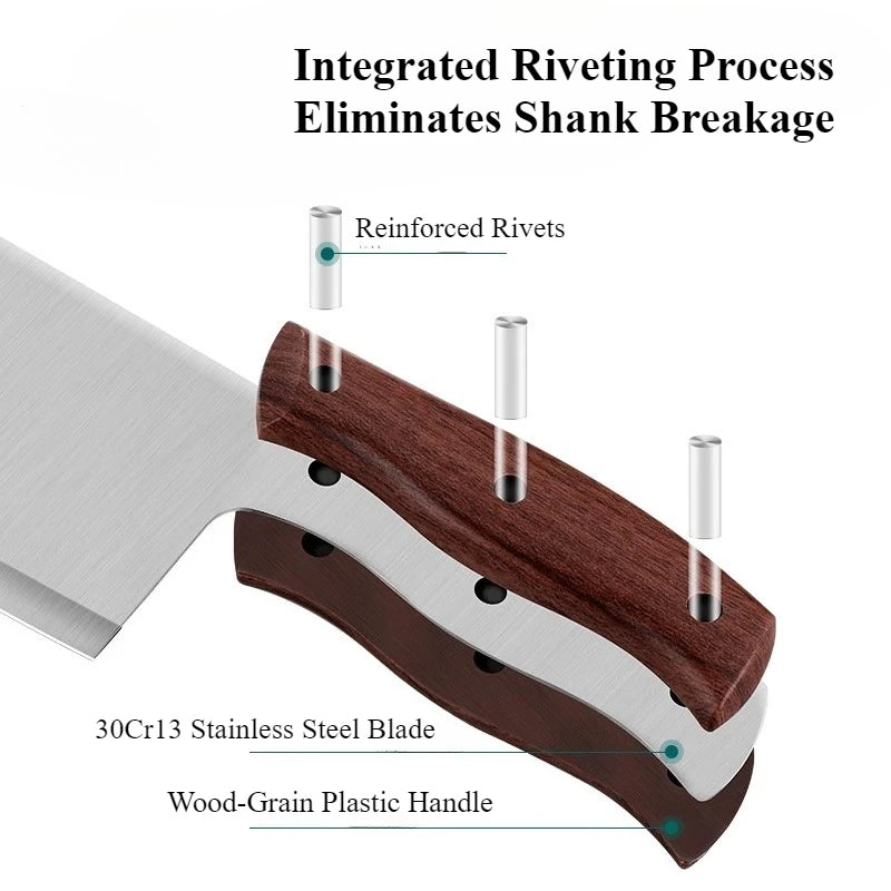 Ultra-Sharp Stainless Steel Kitchen Knife Set – Chef, Slicing & Boning