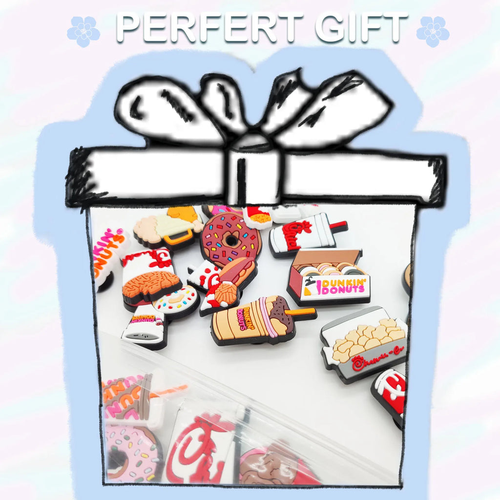 Cute Food & Cartoon Shoe Charms (23-Pack)
