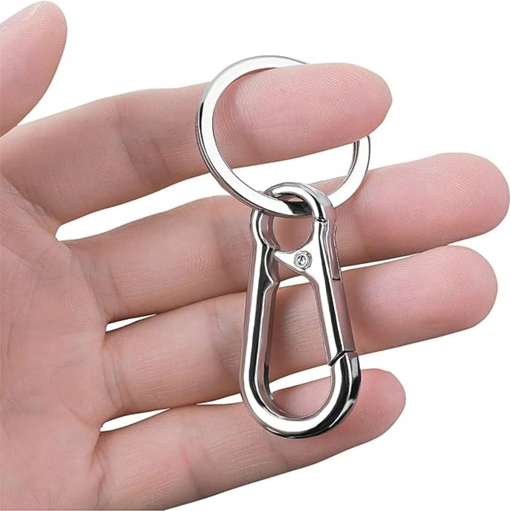 Metal Carabiner Key Ring Set