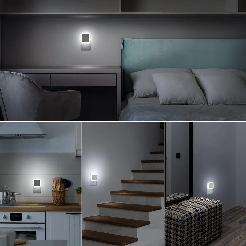 Plug in Night Light Intelligent Sensor Sunrise To Sunset Sensor LED Light Suitable for Kitchen Bathroom Bedroom Corridor