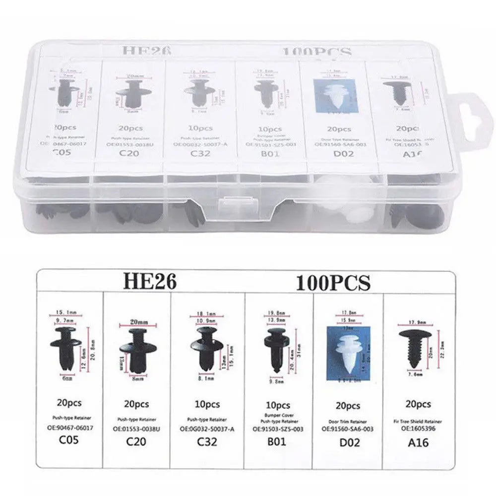 Car Body Fastener Clip Kit