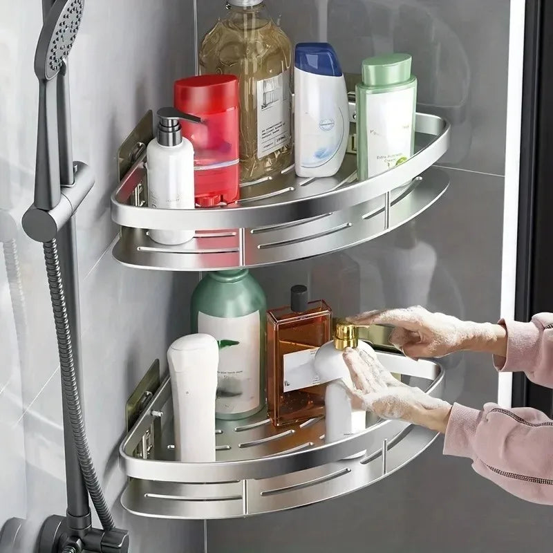 Drill-Free Bathroom Shower Shelf