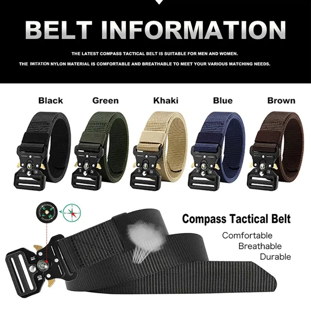 Men's Outdoor Tactical Compass Belt