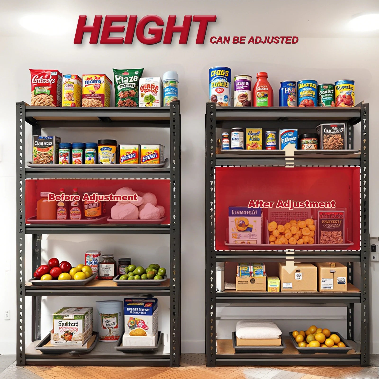 Heavy Duty Adjustable Garage Shelving