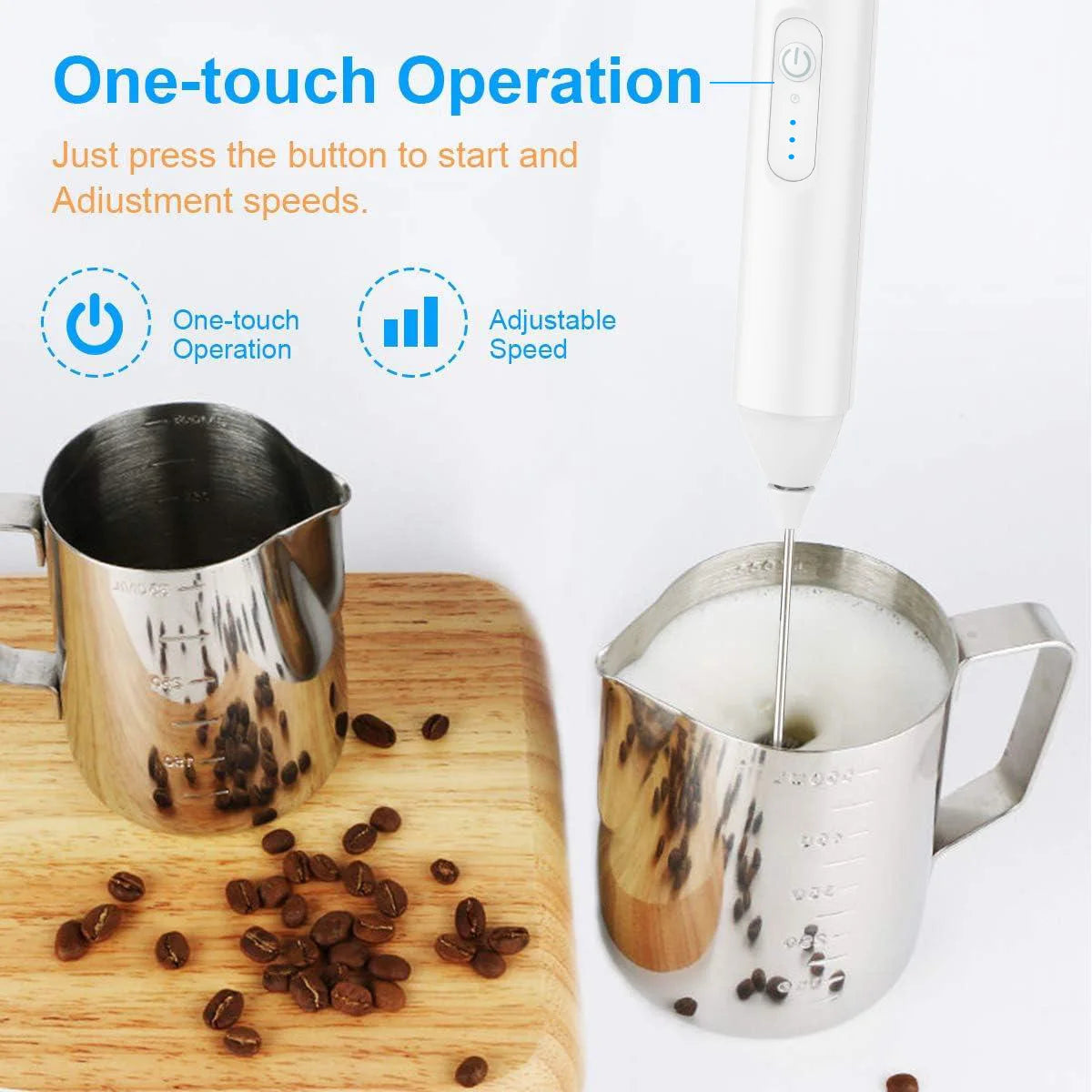 USB Rechargeable Milk Frother