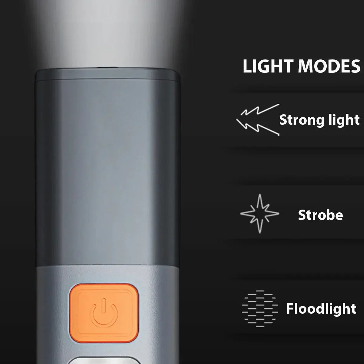 Portable USB Rechargeable Flashlight