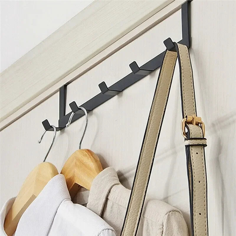 Over-the-Door 5-Hook Coat & Hat Rack