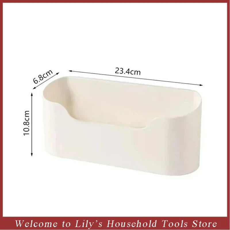 Wall-Mounted Adhesive Cabinet Storage Rack – Under Sink Bathroom Organizer