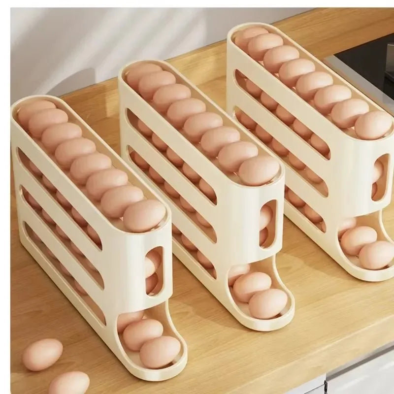 4-Layer Stackable Fridge Egg Storage Box