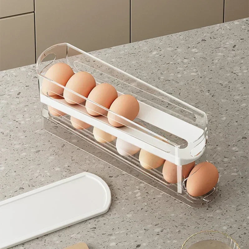 4-Layer Stackable Fridge Egg Storage Box