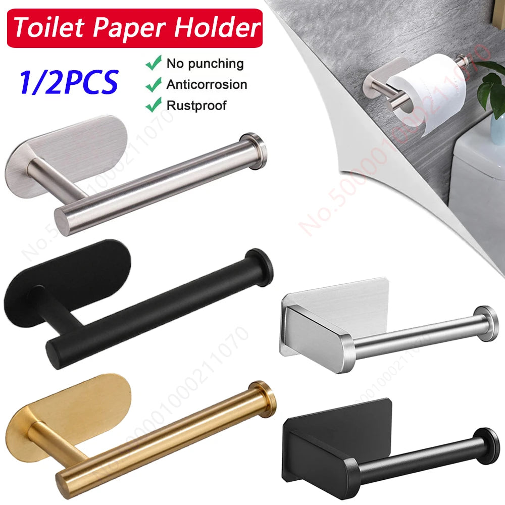 Wall-Mounted Bathroom Toilet Paper Holder