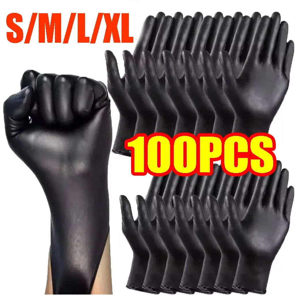 Disposable Black Nitrile Gloves (Multi-Pack)