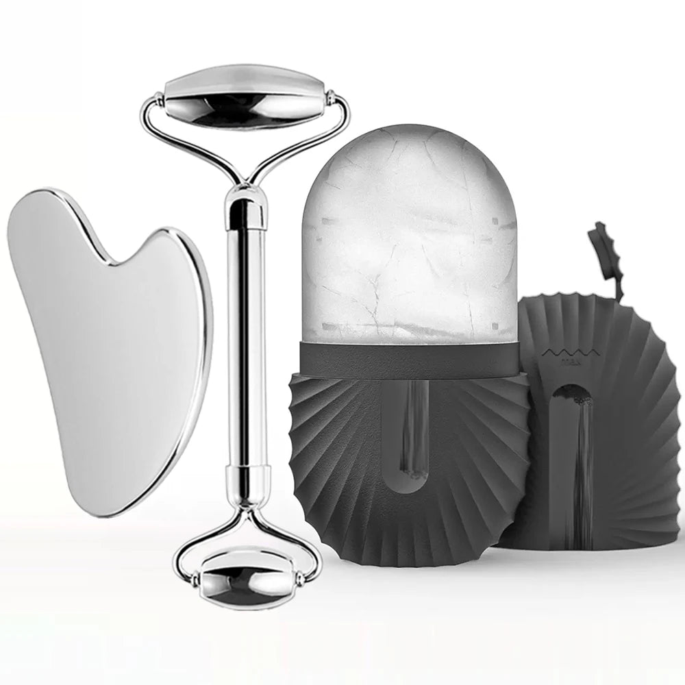 Ice Face Roller Skincare Set