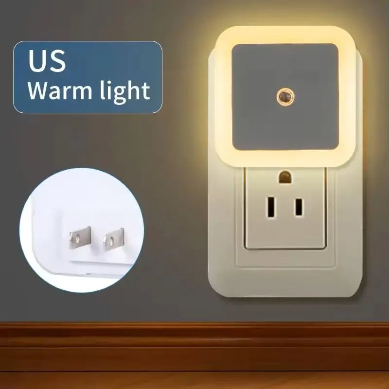 Plug in Night Light Intelligent Sensor Sunrise To Sunset Sensor LED Light Suitable for Kitchen Bathroom Bedroom Corridor
