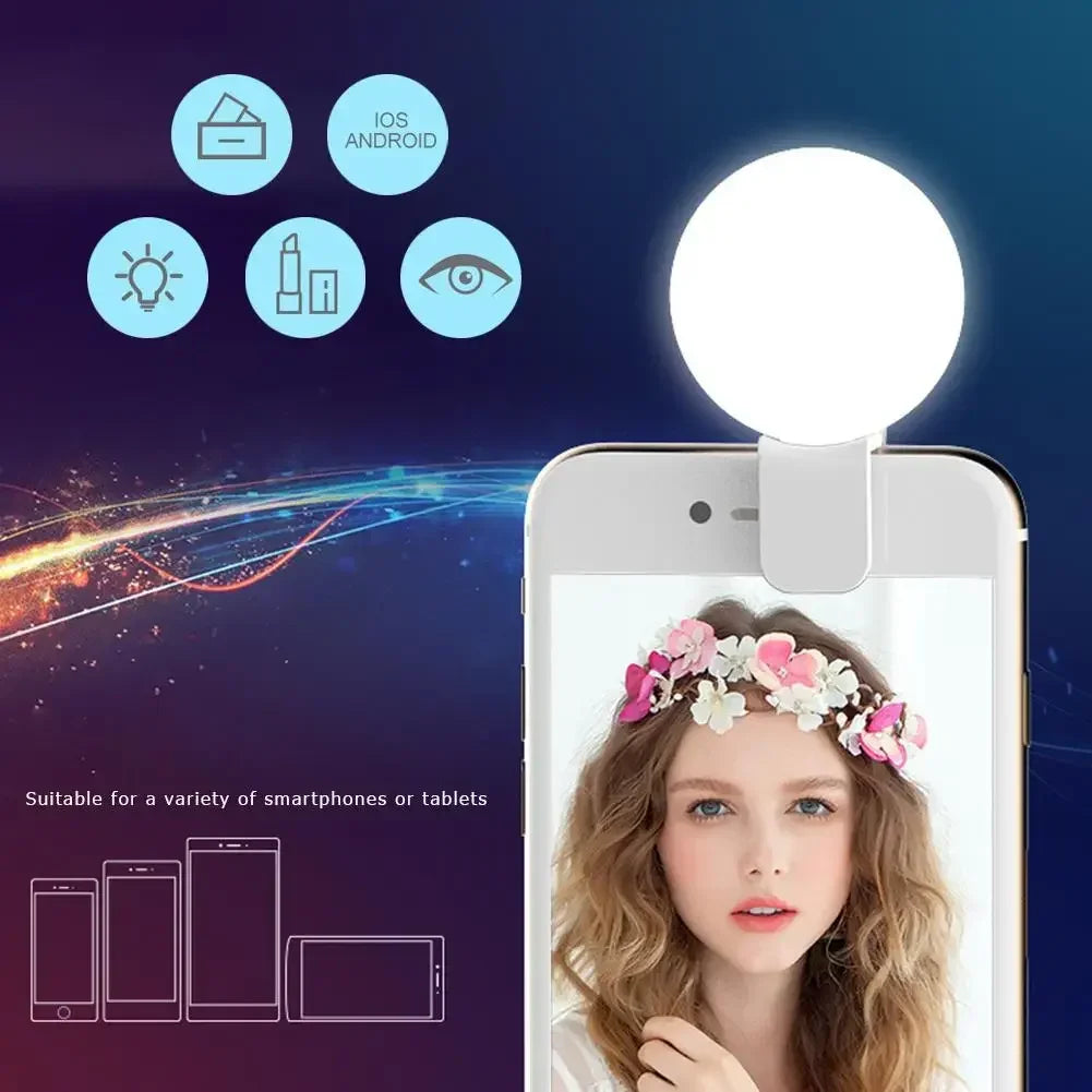 Portable Mini LED Selfie Ring Light