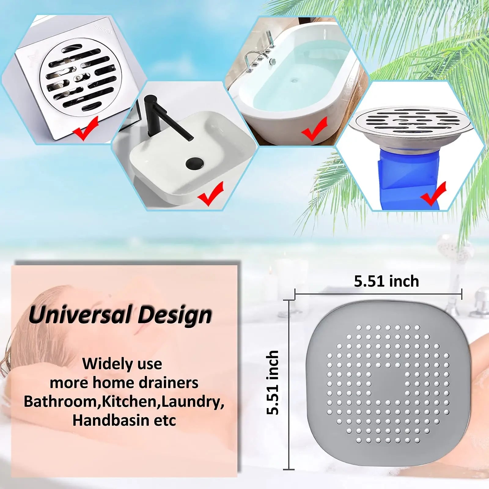 Silicone Floor Drain Plug Stopper