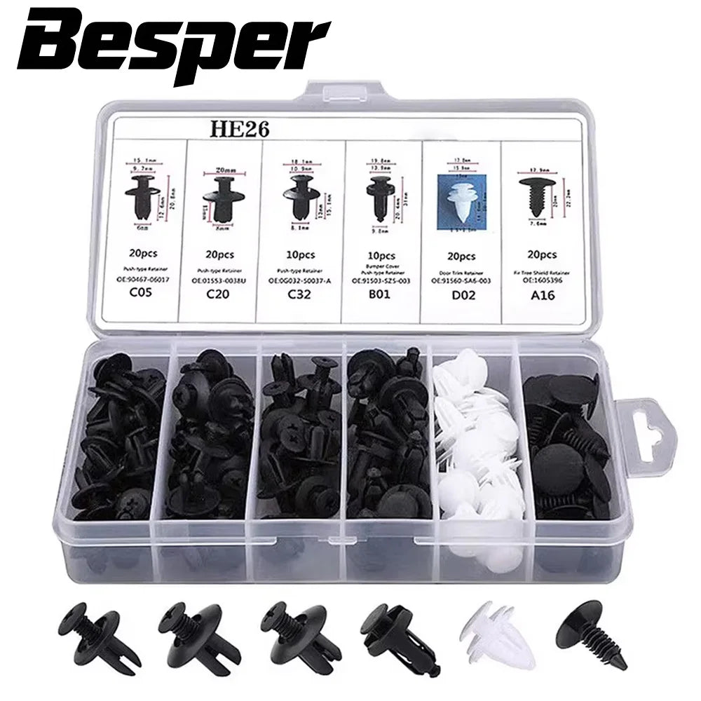 Car Body Fastener Clip Kit
