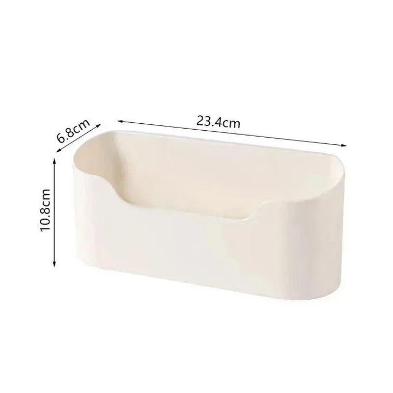 Wall-Mounted Adhesive Cabinet Storage Rack – Under Sink Bathroom Organizer
