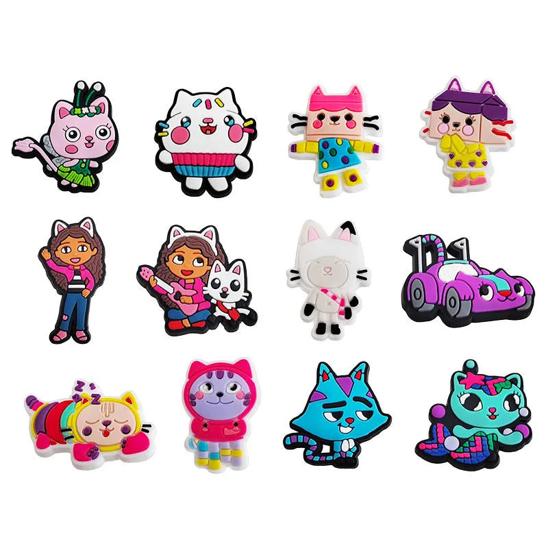 Cartoon Shoe Charms Decoration Set (12-Pack)