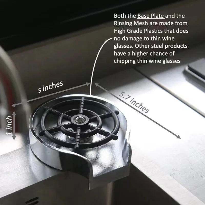 High-Pressure Glass Rinser