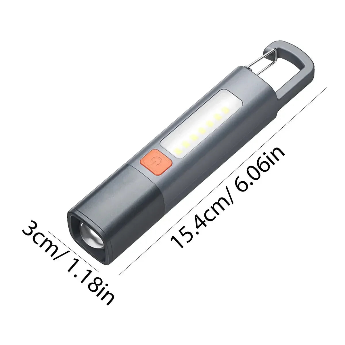 Portable USB Rechargeable Flashlight