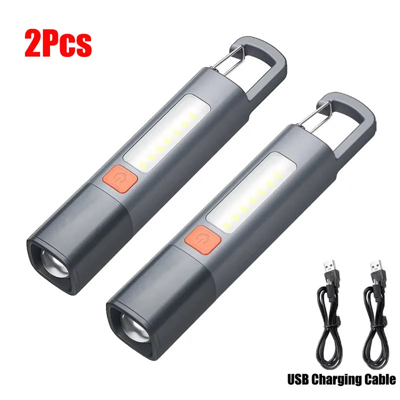 Portable USB Rechargeable Flashlight
